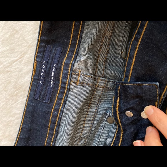 Hudson Jeans Bootcut Blue Denim Elastan Flaps 28 - Picture 14 of 14